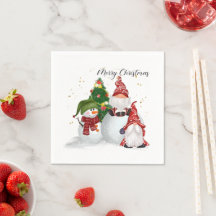 Kerstkabouters Kerstservetten