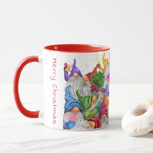 Kerstkabouters koffiemok mok (Met donut)