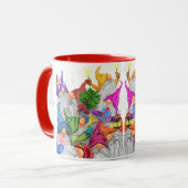 Kerstkabouters koffiemok mok (Voorkant links)