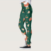 Kerstkabouters, konijnenvakantiepatroon. leggings (Links)