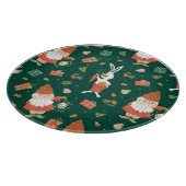 Kerstkabouters, konijnenvakantiepatroon. snijplank (Hoek)