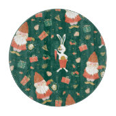 Kerstkabouters, konijnenvakantiepatroon. snijplank (Voorkant)