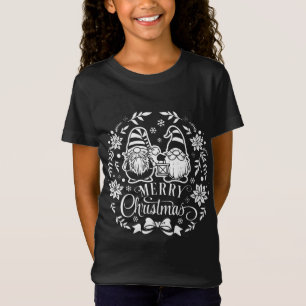 Kerstkabouters krans Garland Schattige vrolijk ker T-shirt