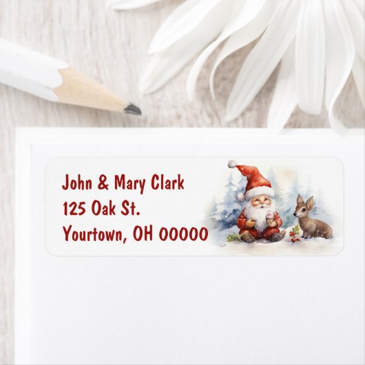 Kerstkabouters met herten etiket (Insitu)