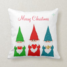 Kerstkabouters op wit