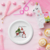Kerstkabouters Papieren Bordje (Feest)