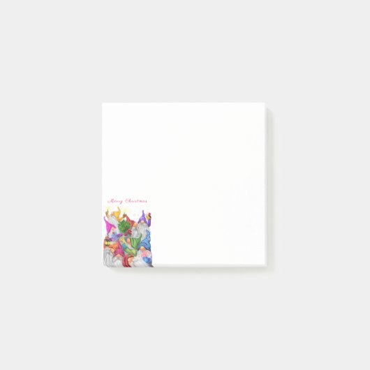 Kerstkabouters Post-it® Notities Notes (Voorkant)