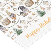 Kerstkabouters Scandinavische boerderijstijl Korte Tafelloper (Hoek)