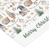 Kerstkabouters Scandinavische boerderijstijl Korte Tafelloper (Hoek)