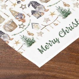 Kerstkabouters Scandinavische boerderijstijl Korte Tafelloper