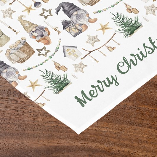 Kerstkabouters Scandinavische boerderijstijl Korte Tafelloper