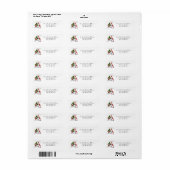 Kerstkabouters Sneeuwmannen Retouradres Etiket (Full Sheet)