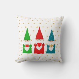 Kerstkabouters & sterren kussensloop kussen