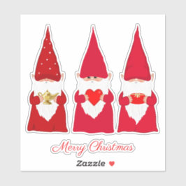 Kerstkabouters Sticker