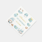 Kerstkabouters Verjaardagsfeestje Servetten (Hoek)