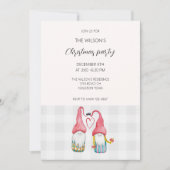 Kerstkabouters Verliefd Aquarel Monogram (Voorkant)