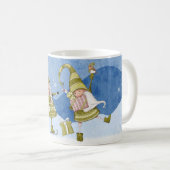 Kerstkabouters Vos Vogel Cadeaus Mok (Voorkant rechts)