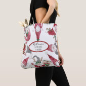 Kerstkabouters Whimsical Beste Leraar Naam Tote Bag (Dichtbij)