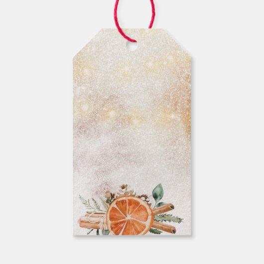 Kerstkachel Simmering Potpourri Gift Label Cadeaulabel (Achterkant)