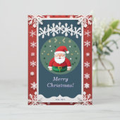 Kerstkader Kaart (Staand voorkant)