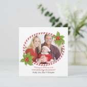 Kerstkader met Hulst Kaart (Staand voorkant)
