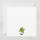 Kerstkader met Hulst Kaart (Achterkant)