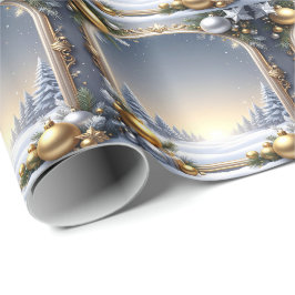 Kerstkader Vakantiewrappapier Cadeaupapier