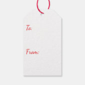 KERSTKADO KONIJN MET KERSTMUTS CADEAULABEL (Achterkant)