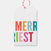 KERSTKADO modern minimaal kleurrijk vrolijkst Cadeaulabel (Voorkant)