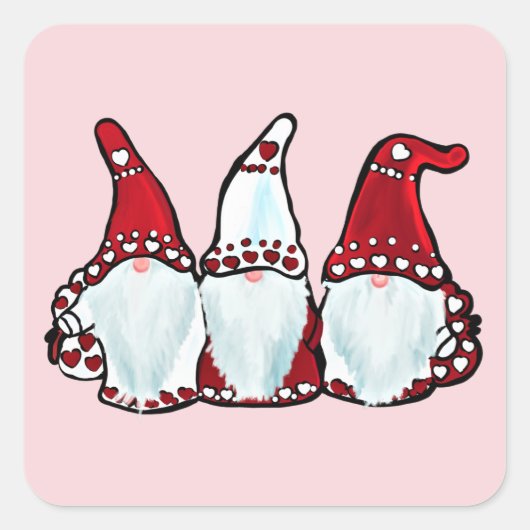 KERSTKADOEKEERSTELING VIERKANTE STICKER (Voorkant)