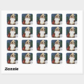 KERSTKADOWER VIERKANTE STICKER (Vel)