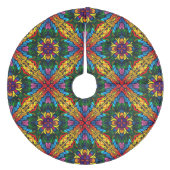 KerstKaleidoscoop Fleece Kerstboom Rok (Voorkant)