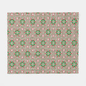 Kerstkaleidoscooppatroon Fleece Deken (Voorkant (Horizontaal))