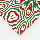 Kerstkaleidoscooppatroon Fleece Deken (Hoek)