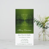 Kerstkalender 2012 feestdagenkaart (Staand voorkant)