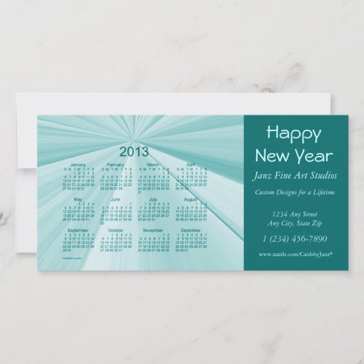 Kerstkalender 2013 feestdagenkaart (Voorkant)