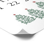 Kerstkalender Aftellen tot Kerstmis Poster (Hoek)