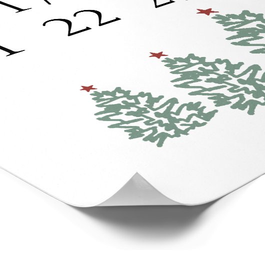 Kerstkalender Aftellen tot Kerstmis Poster (Hoek)