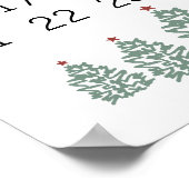 Kerstkalender Countdown naar Kerstmis Poster (Hoek)