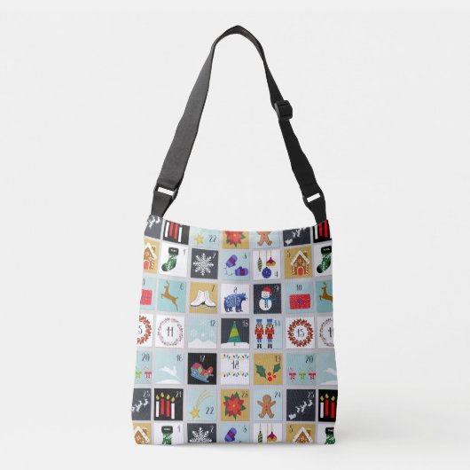 Kerstkalender Crossbody Tas (Voorkant)