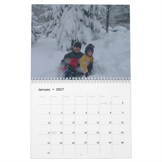 Kerstkalender Kalender (Jan 2027)