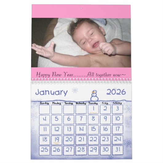 Kerstkalender onze familie. kalender (Jan 2026)