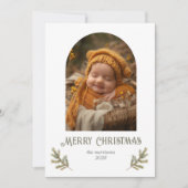 Kerstkalender van Rustic Woodland Feestdagenkaart (Voorkant)