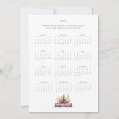 Kerstkalender van Rustic Woodland Feestdagenkaart (Achterkant)