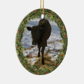 Kerstkalf Keramisch Ornament (Rechts)