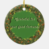 Kerstkalf Keramisch Ornament (Achterkant)