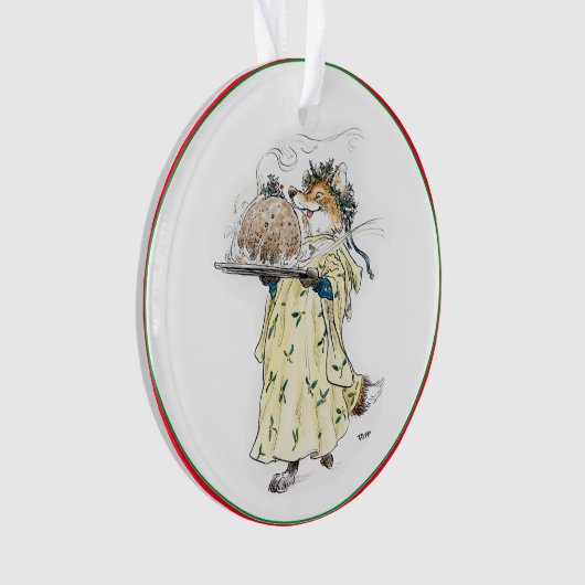 Kerstkalfsfoxornament Ornament (voorkant)