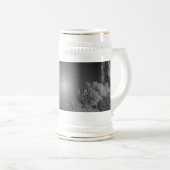 Kerstkalk zwart-wit en grijs IV Bierpul (Voorkant rechts)