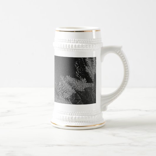 Kerstkalk zwart-wit en grijs IV Bierpul (Rechts)