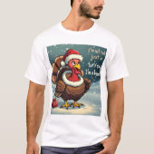 kerstkalkoen t-shirt (Voorkant)